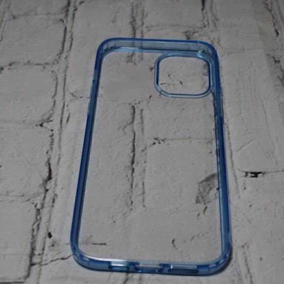 iPhone 12 Pro Max Clear Phone Case LIGHT BLUE - Picture 3 of 4
